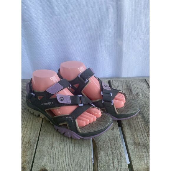 Merrell Tetrex Crest Strap Granite Purple Women Amphibious Shoes Sz 11 - Picture 1 of 10